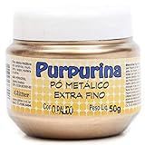 Purpurina Em Pó Ouro Pálido 50g Glitter