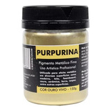 Purpurina Pó Metálico Ouro Vivo 150gr Extra Fino