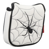 Putter Cover Spider Com Padrão Bordado Branco À Prova De Águ
