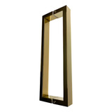 Pux Porta Pivotante Duplo 30cm Inox 304 Gold Dourado Brilho