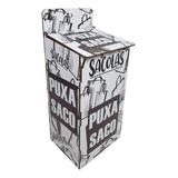 Puxa Saco Guarda Sacola Organizador Dispenser Mdf Madeira