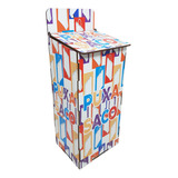 Puxa Saco Parede Organização Cozinha 12x10x31 Mdf Adesivado Cor Colorido Florido