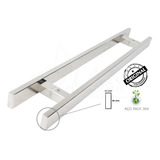 Puxador Aço Inox 1metro Porta Madeira vidro Duplo par 