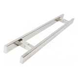 Puxador Aço Inox 30 X 20cm Entre Furos Duplo par Acabamento Polido