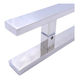 Puxador Aço Inox 304 120x 90cm Entre Furos Duplo par 