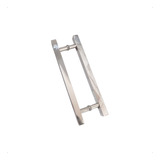 Puxador Aço Inox 304 P Porta Madeira E Vidro Quadrado 40cm