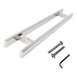 Puxador Aço Inox 45cm Entre Furos 30cm Porta Madeira E Vidro