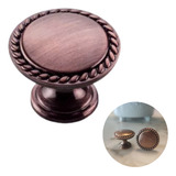Puxador Bola Lille Provençal Retrô Cobre Escovado Fosco 29mm
