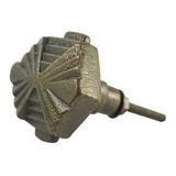Puxador Botao Glamour Metal Dourado Polido 58618 Venus