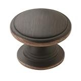 Puxador De Armário Amerock Ravino 32 Mm Bronze Polido A óleo Pacote Com 1