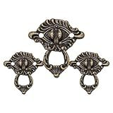 Puxador De Gaveta Comoda Bau Colonial Roma Pequeno Alça 3uni