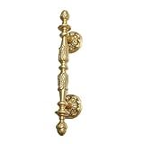 Puxador De Latão De Luxo Com Luz Francesa Retrô Gaveta De Guarda Roupa Cozinha Estilo Europeu Dourado Alta Qualidade Maçaneta De Cobre Puro Porta De Armário Maçaneta De Cobre Hole Spacing 107m