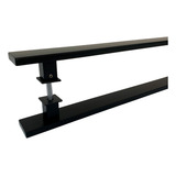 Puxador De Porta Reto 1m Flat Black Aço Inox Preto Fosco