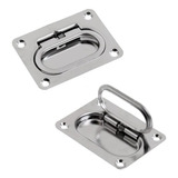 Puxador De Tampa Aço Inox Para Barcos E Veleiros 75x55