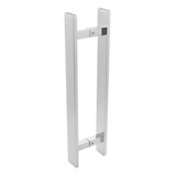 Puxador Duplo Aluminio Barra