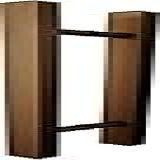 Puxador Duplo Para Porta 45cm Em Alumínio Bronze CL3141 Linha Classic Ducon Metais