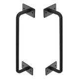 Puxador Duplo Rustico Preto