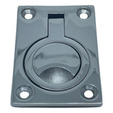 Puxador Em Aço Inox Polido 63x44mm Portas Tampas Gavetas