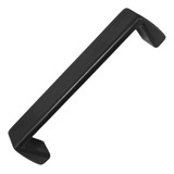 Puxador Gaveta Arquivo Aço Escritório 9 6cm Preto 8 Unidades