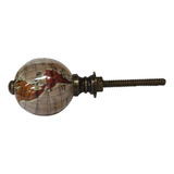 Puxador Globo Planeta Detalhes Marrom Em Resina 3 X 3 8 Cm
