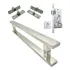  Puxador Inox 1,2 Mt + Fechadura Stam + Dobradiça Pivotante 