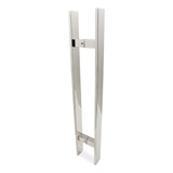 Puxador Inox Chato Porta De Madeira Vidro 100 Cm Largo Top