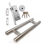 Puxador Inox Escovado 60cm Duplo Redondo Rolete Tetra Stam