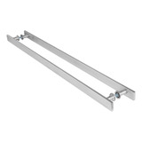 Puxador Inox Escovado Barra Chata 80cm Porta Madeira Vidro