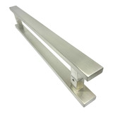 Puxador Inox Escovado Porta Pivotante Vidro Madeira 60cm