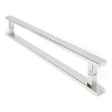 Puxador Inox Porta Pivotante Madeira Vidro 80cm Fino Inox