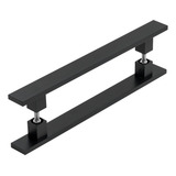 Puxador Inox Preto Para Porta Pivotante Madeira Vidro 40 Cm Cor Fosco