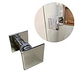 Puxador Inox Quadrado P Box Ou Portas De Vidro Madeira