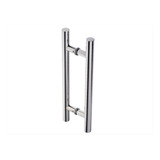 Puxador Inox Redondo Porta Madeira pivotante vidro 80 Cm