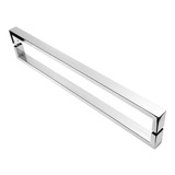 Puxador Inox U Para Porta Pivotante Alto Brilho 70cm