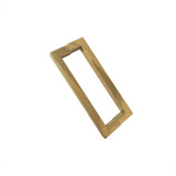 Puxador Inox U Porta Pivotante Dourado Gold Brilhante 40cm