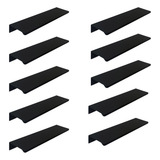 Puxador Kit 10 Unidades Móveis Escritório Sala Reunião 14 Cm Cor Preto