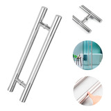 Puxador Maçaneta Porta Redondo Polido Inox 60cm Premium Nf