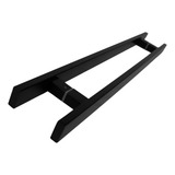 Puxador Para Áreas Litorâneas Preto Fosco 90cm Aço Inox 304