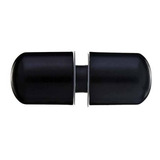 Puxador Para Box De Banheiro Ou Janela De Vidro Abs Preto