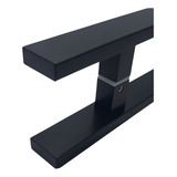 Puxador Para Porta Pivotante 30cm Preto Fosco Aço Inox 304