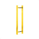 Puxador Para Portas Madeira Vidro 60 Cm Alumínio Dourado