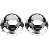 Puxador Pegador Pomel Tampa De Panela Kit 2 Puxadores Pomel Aço Inox 6 5cm