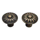 Puxador Ponto Provençal Lyon Antique 33mm Para Móveis 09 Un