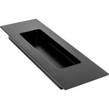 Puxador Porta De Correr Concha De Embutir Inox Preto 15 Cm