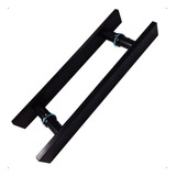 Puxador Porta De Correr Vidro Madeira 45cm Barra Maciço