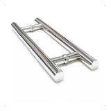 Puxador Porta De Madeira E Vidro Aço Inox 304 40cm par