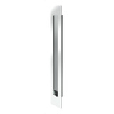 Puxador Porta Embutir Concha Quadrado 30cm Inox Polido Pado