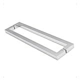 Puxador Porta Interna E Externa Portão Social Blindex Aço Inox 304 30cm U