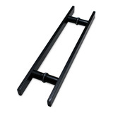 Puxador Porta Madeira correr Inox 100cm Duplo par 40x10mm