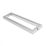 Puxador Porta Pivotante Aço Inox 304 30cm U Escovado
